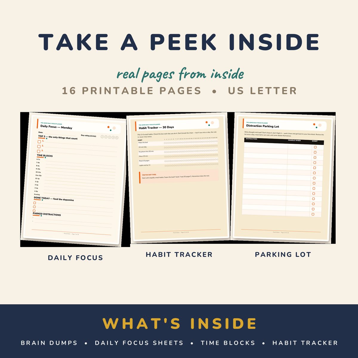 ADHD Daily Focus Planner Pack — image 2
