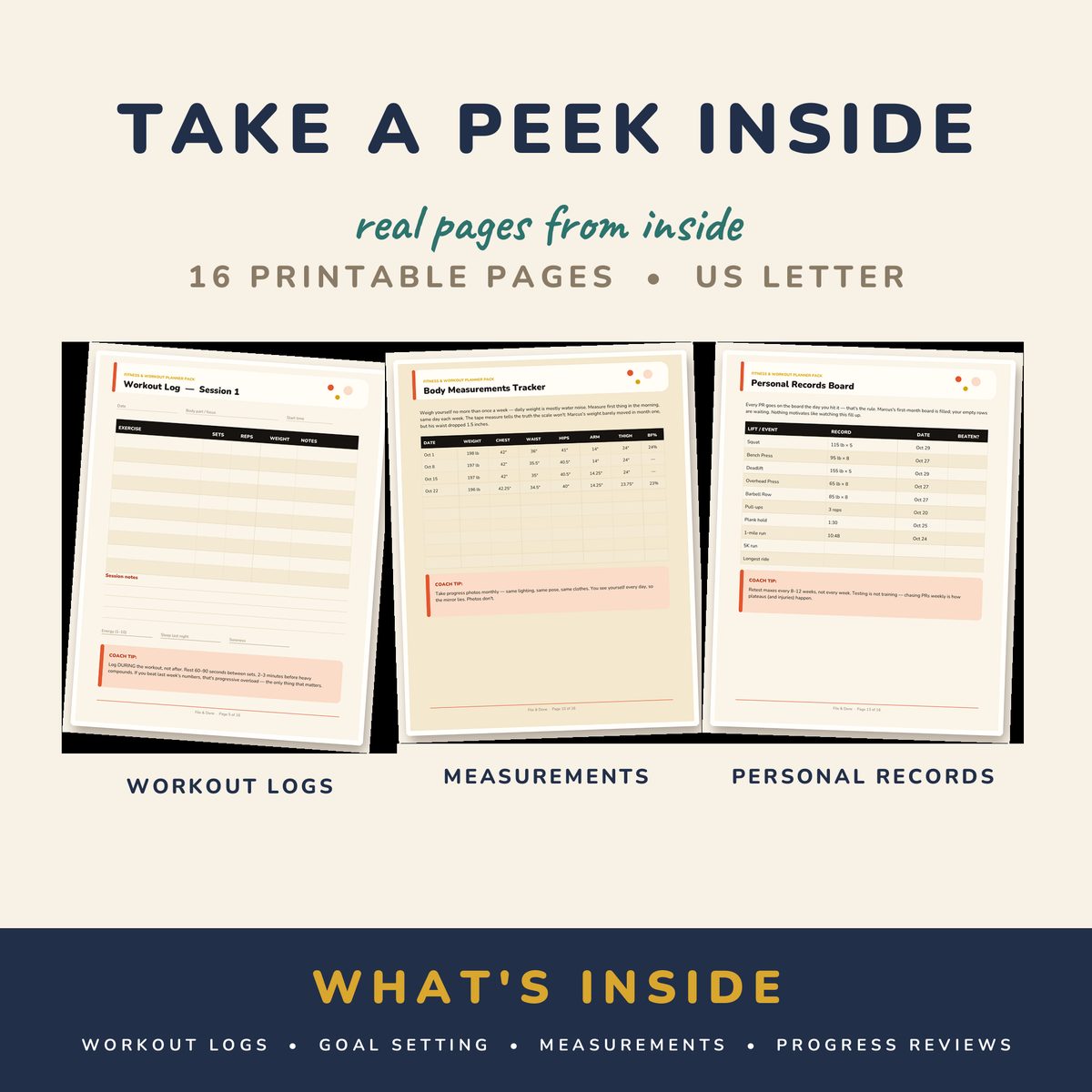 Fitness & Workout Planner Pack — image 2