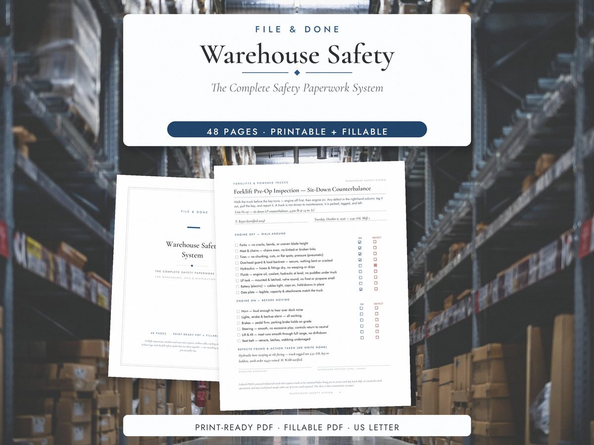 Warehouse Safety System — cover